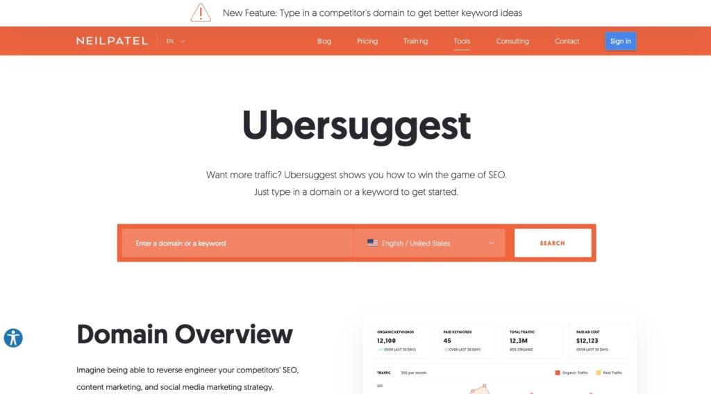 Ubersuggest