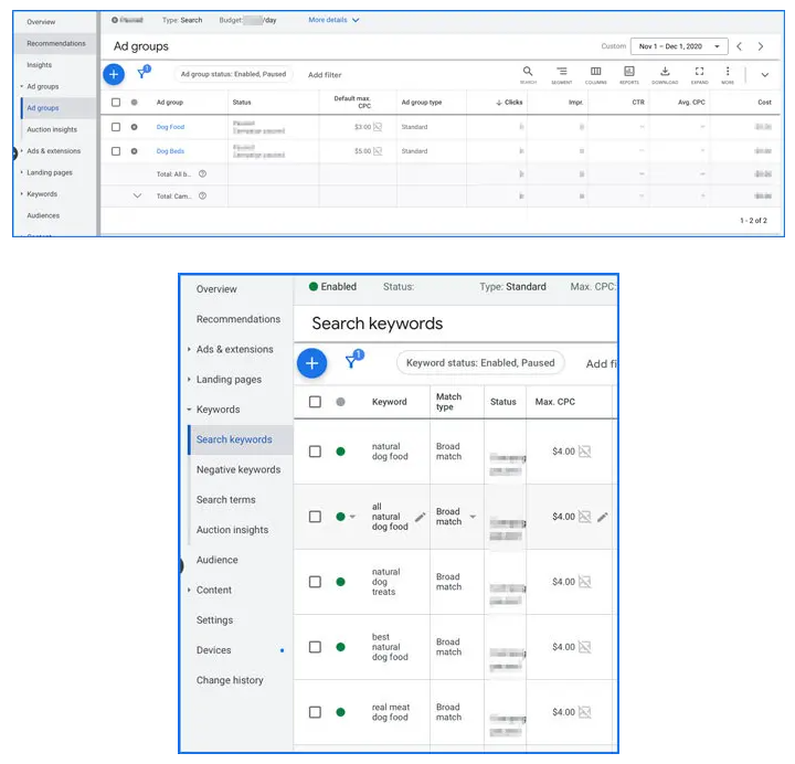 grup de cuvinte cheie