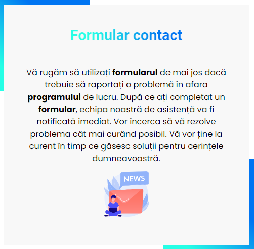 formular de contact