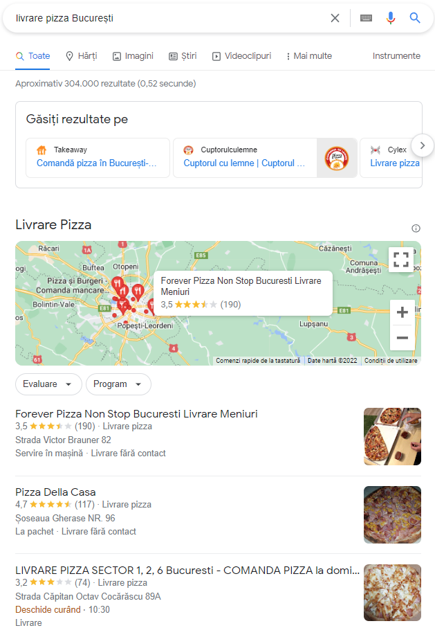 căutare google