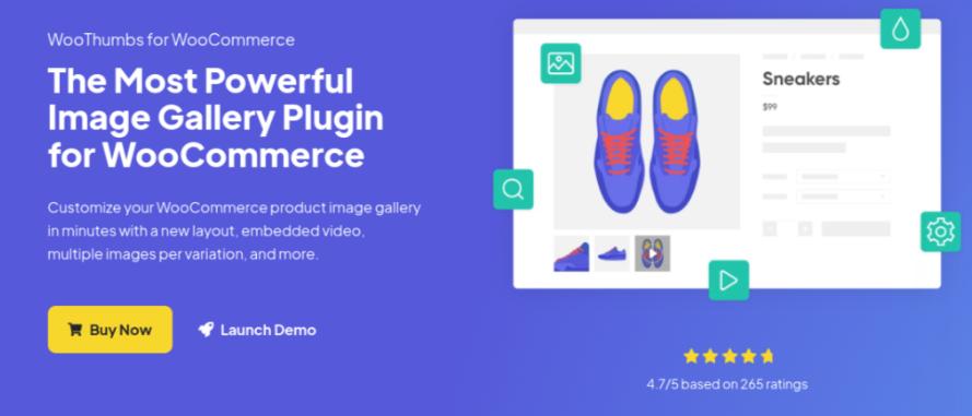 pluginul de mărire a imaginilor woothumbs for woocommerce