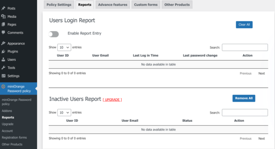 rapoartele manager de parole