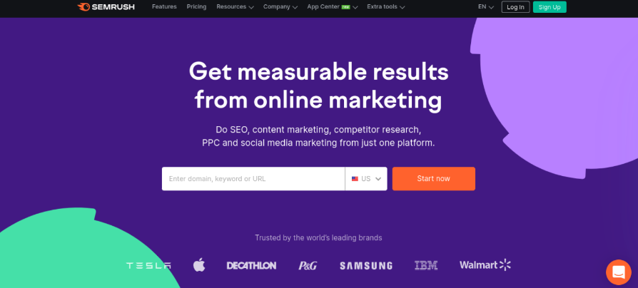 site-ul web al instrumentul de cercetare a cuvintelor cheie semrush fundal mov