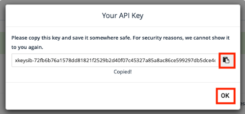 copierea cheii api pe computer