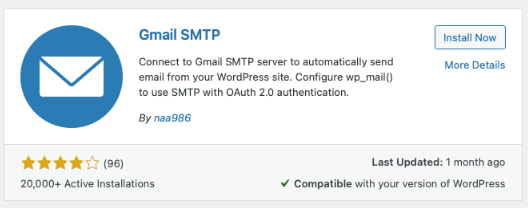 pluginul gmail smtp
