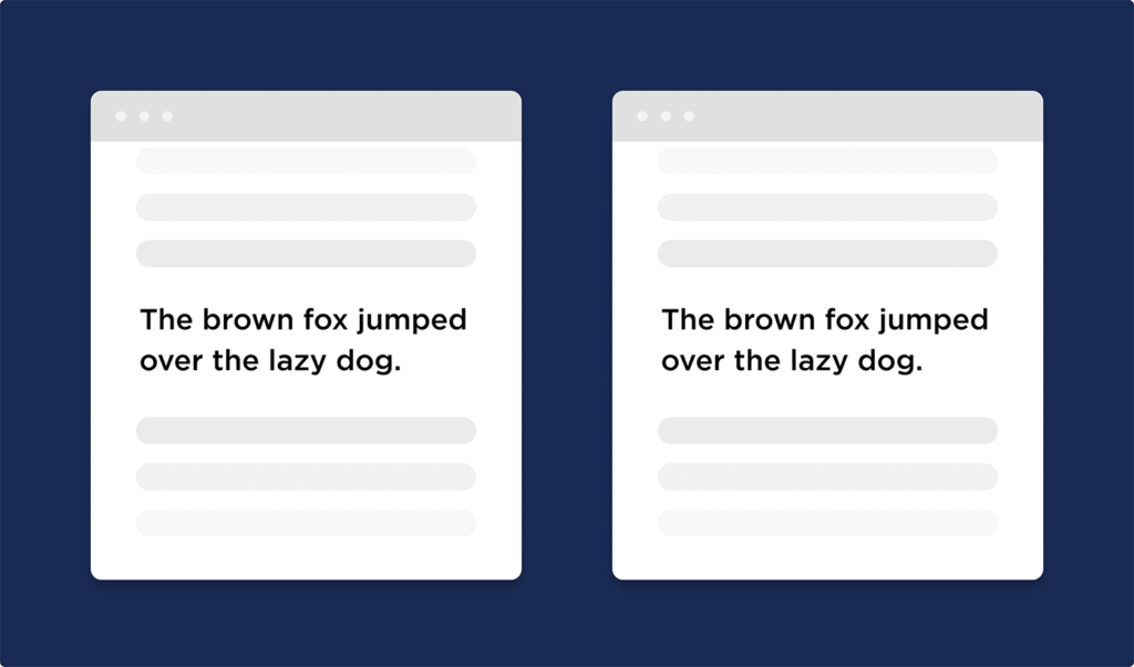 exemplu de conținut duplicat fundal albastru închis