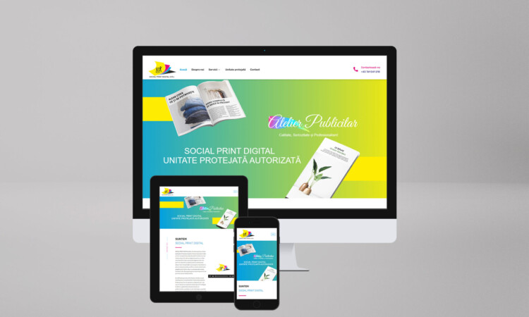 Atelier Publicitar Website Mockup