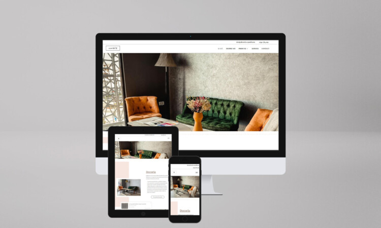 Decoria Website Mockup