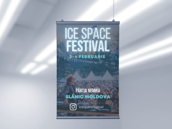 Ice Space Festival Poster Mockup