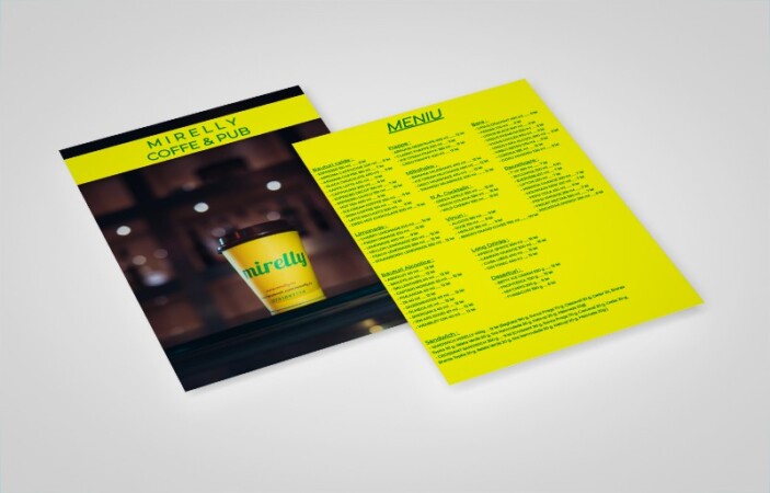 Meniu Mock-up Mirelly