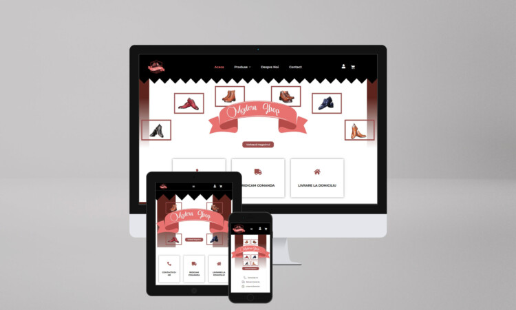 Modern Shop Website Mockup