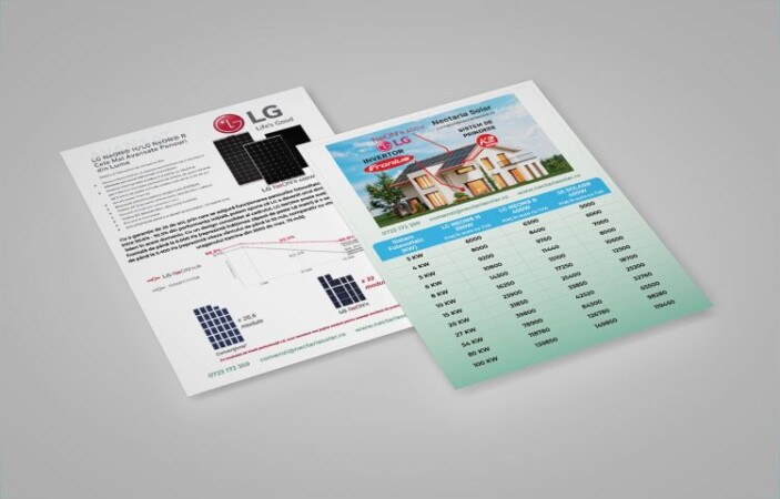 Nectaria Solar flyer Mockup