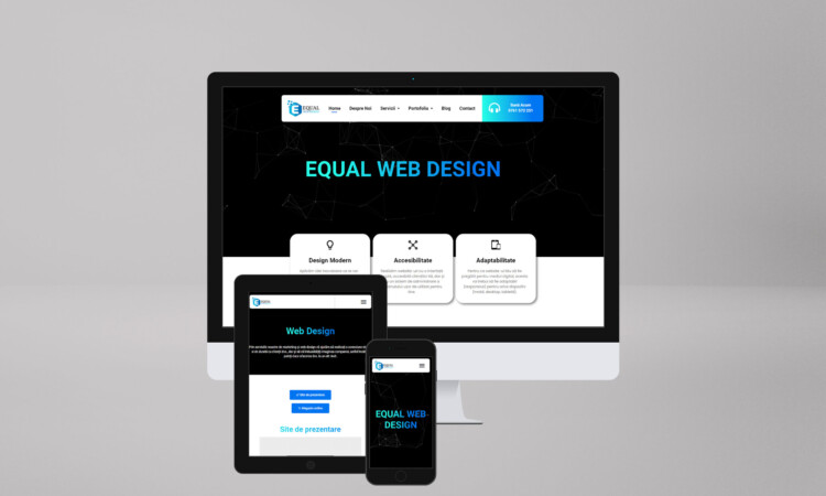 Mock-up site equal web design