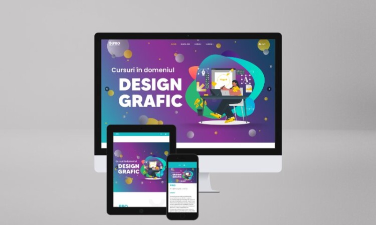 Pro formare web Website Mockup