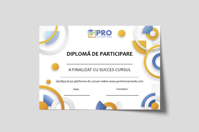 Pro formare web diplona mockup