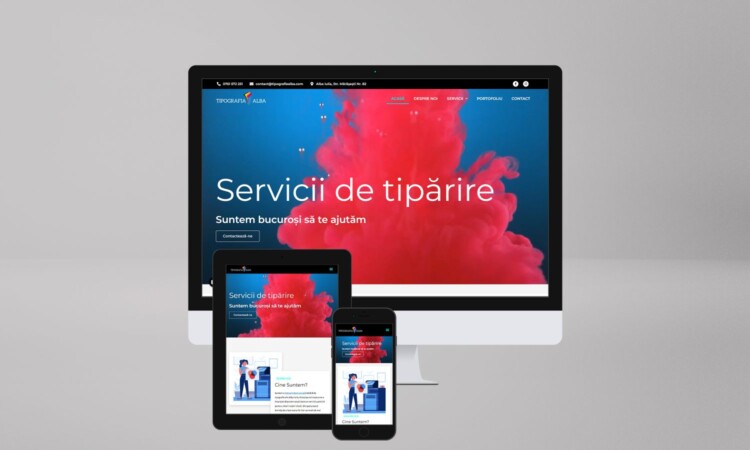Tipografia Alba Website Mockup