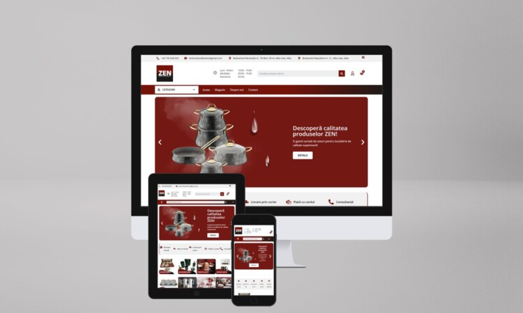 Zen DecorWebsite Mockup