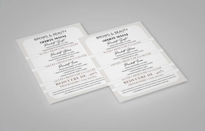 beauty Amelia Iacob flyer oferta mockup