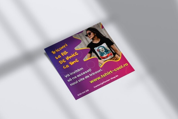 t-shirt cool ads square mockup